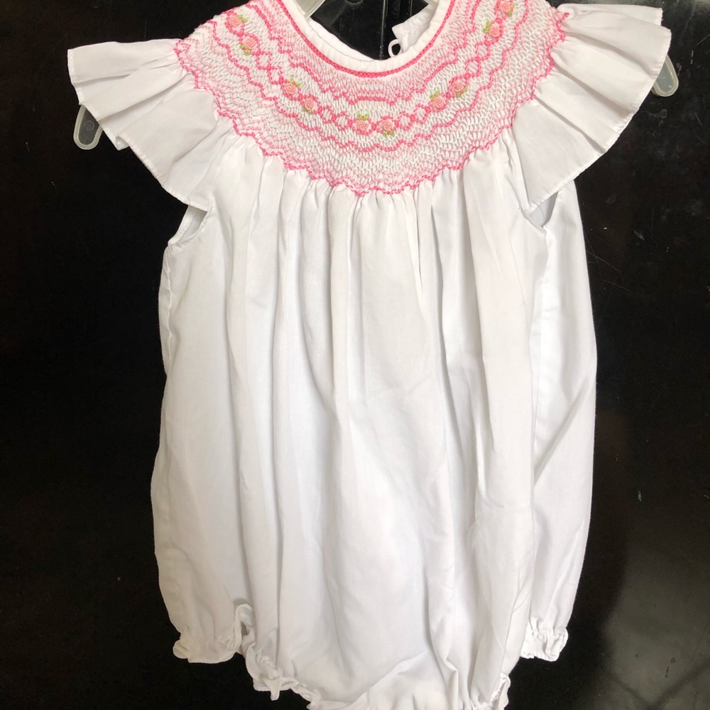 Smocked baby bubble
